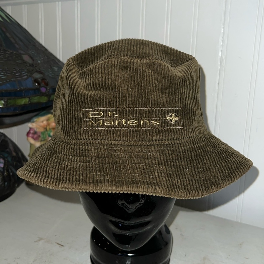 Dr Martens green corduroy bucket hat